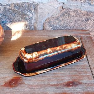 Pfaltzgraff Gourmet Brown Butter Dish & Lid